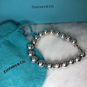 Tiffany & Co Sterling Silver Ball Bracelet 8.25”